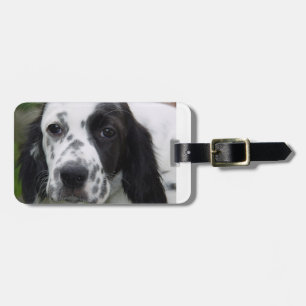 english setter.png luggage tag