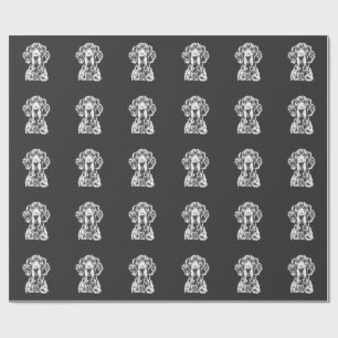 English Setter Portrait Minimalist Apparel Wrapping Paper