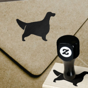 English Setter Silhouette Rubber Stamp
