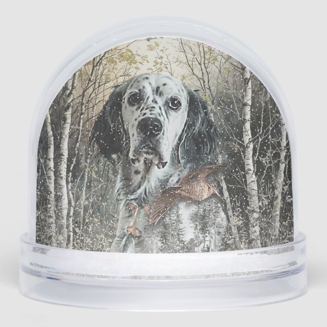 English Setter  Snowglobe (Front)