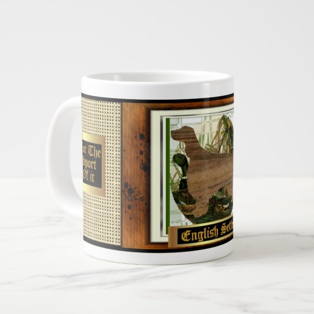 English Setter Sporting Large Coffee Mug (Front Left)