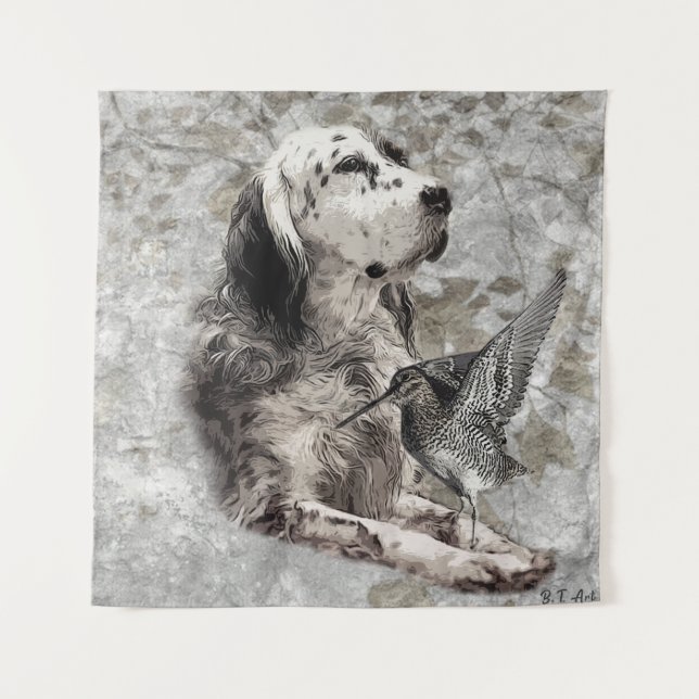 English Setter Tapestry (Front)
