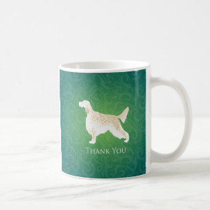 English Setter Thank You Silhouette Coffee Mug