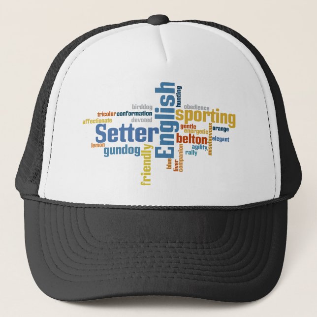 English Setter Trucker Hat (Front)