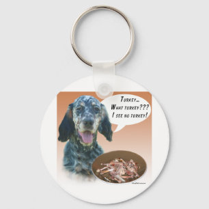 English Setter Turkey Key Ring