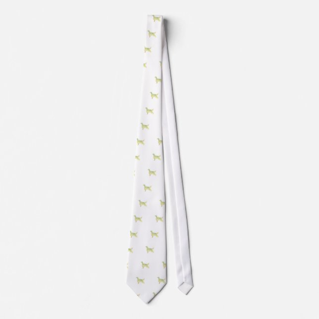 English Setter Watercolor Tie (Front)