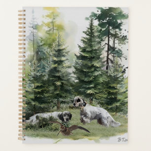 English setter , Woodcock Hunting , Art Planner