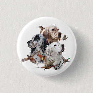 English Setters 3 Cm Round Badge