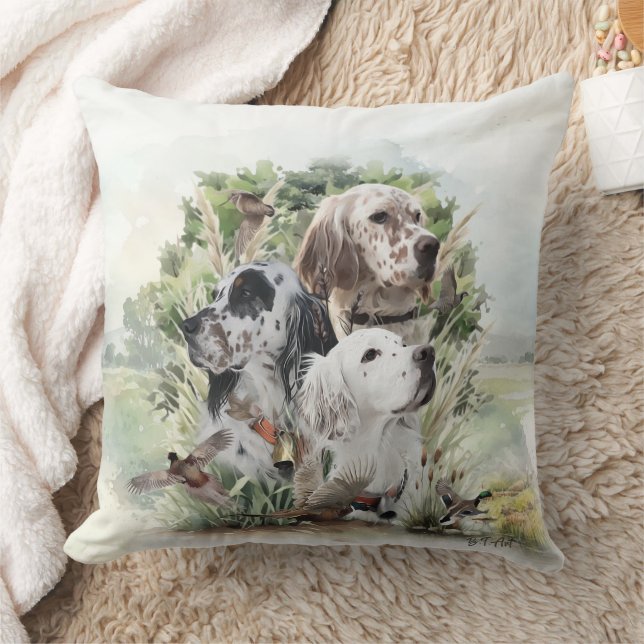 English Setters  Cushion (Blanket)