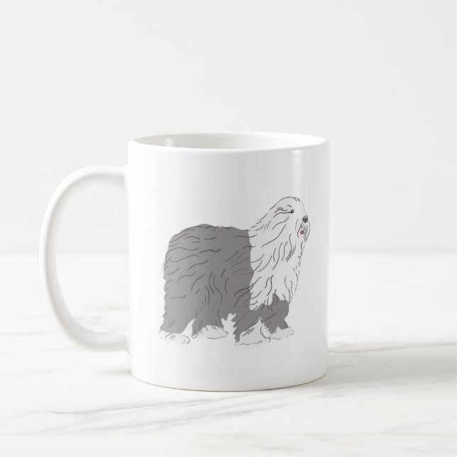 English Sheepdog Coffee Mug (Left)