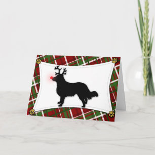 English Shepherd Reindeer Christmas Card
