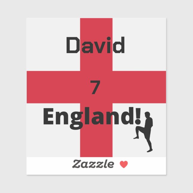 English Soccer Player customisable  (Sheet)