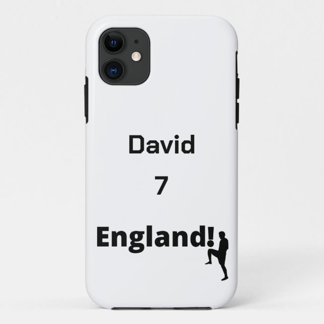 English Soccer Player customisable  Case-Mate iPhone Case (Back)