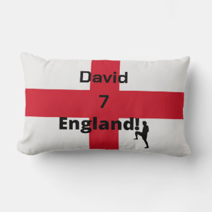 English Soccer Player customisable Lumbar Cushion