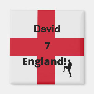 English Soccer Player customisable  Magnet
