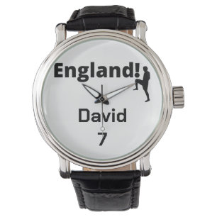 English Soccer Player customisable Watch