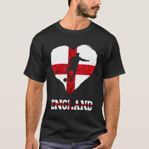 English Soccer Team Heart St George's Cross Englan T-Shirt