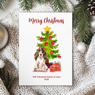 English Spaniel Christmas Card
