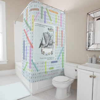 English/Spanish Shower Curtain - Easy/Fácil