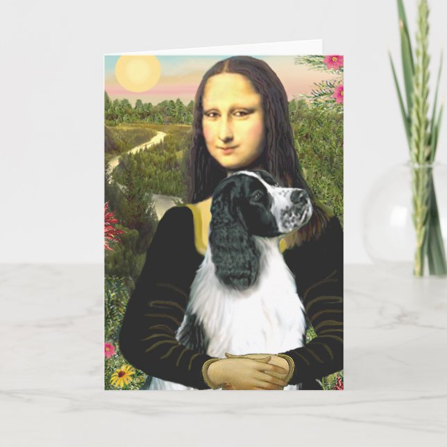 English Springer 7 - Mona Lisa Card (Front)