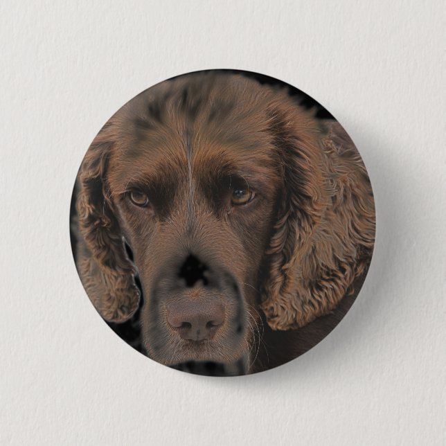 English Springer Dogs 6 Cm Round Badge (Front)