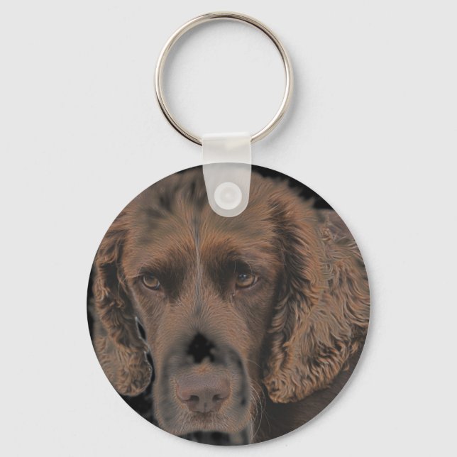 English Springer Dogs Key Ring (Front)