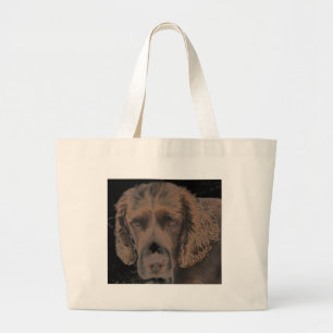English Springer Dogs Large Tote Bag