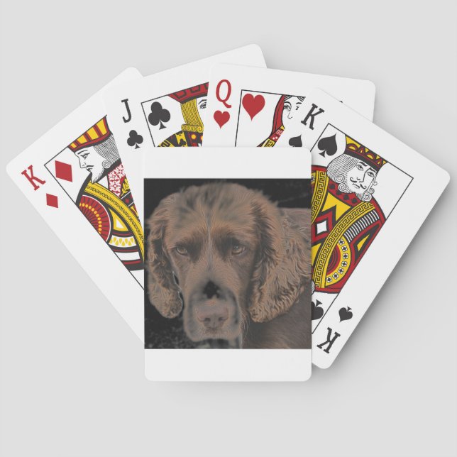 English Springer Dogs Playing Cards (Back)