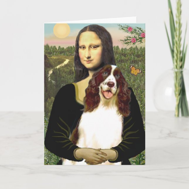 English Springer (Liv2) - Mona Lisa Card (Front)