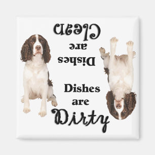 English Springer Lovers Dishwasher Magnet