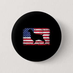English Springer Spaniel 4th Of July Patriotic Ame 6 Cm Round Badge