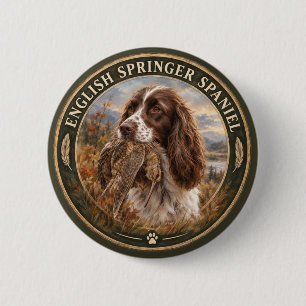 English Springer Spaniel 6 Cm Round Badge