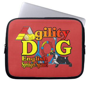 English Springer Spaniel Agility Laptop Sleeve