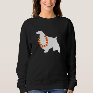 English Springer Spaniel Aloha Hawaiian Lei Dog Sweatshirt