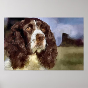 English Springer Spaniel Art Prints Gifts