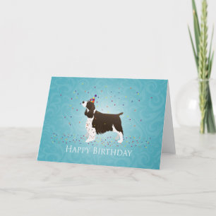 English Springer Spaniel Birthday Design Card