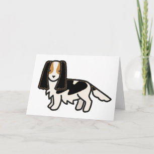 English Springer Spaniel Black Tri Cartoon Card