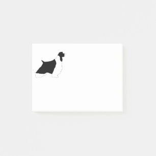English Springer Spaniel black white silo Post-it Notes