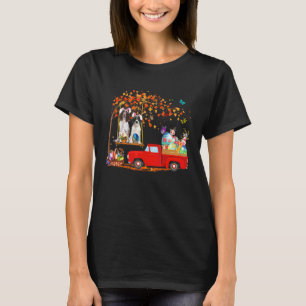 English Springer Spaniel Bunny Ear Red Truck With  T-Shirt