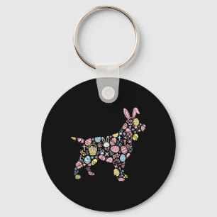 English Springer Spaniel Bunny Easter Egg Easter D Key Ring