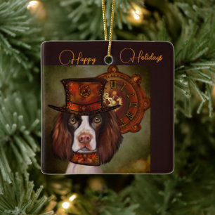 English Springer Spaniel  Ceramic Ornament