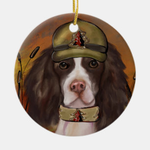 English Springer Spaniel Ceramic Ornament