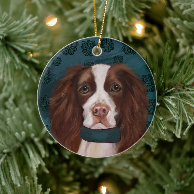 English Springer Spaniel     Ceramic Ornament (Tree)