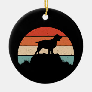 English springer spaniel ceramic ornament