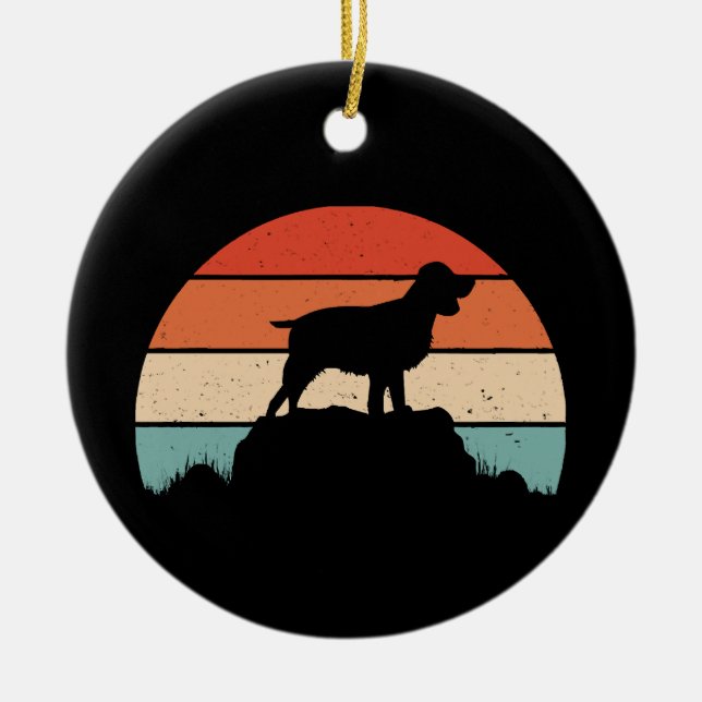 English springer spaniel ceramic ornament (Front)