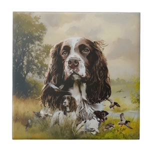 English Springer Spaniel Ceramic Tile