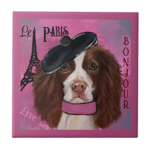 English Springer Spaniel Ceramic Tile