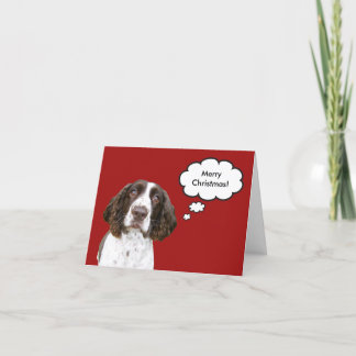 English Springer Spaniel Christmas Card