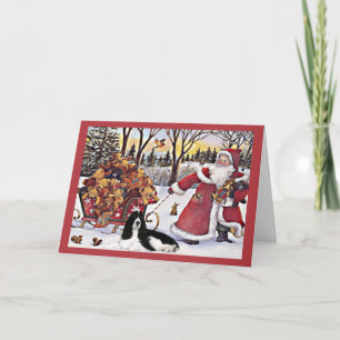 English Springer Spaniel Christmas Card Bears