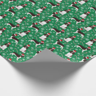 English Springer Spaniel Christmas Dogs Festive Gr Wrapping Paper